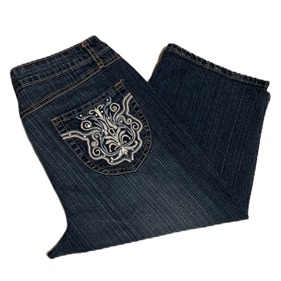 Cato Pants - Cato, 5-Pocket, Design Pockets, Jean Capris, Size 14